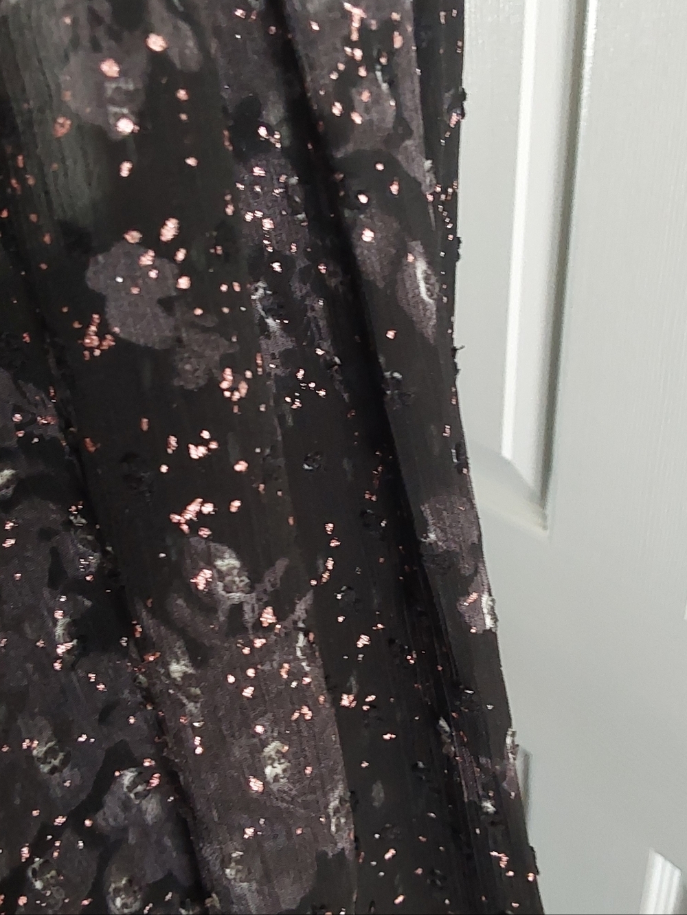 TORRID WOMEN'S BLACK FLORAL MIDI DRESS SIZE 1X (14-16) - Picture 6 of 8